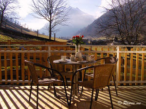 Balcony with view of the Sonblick.